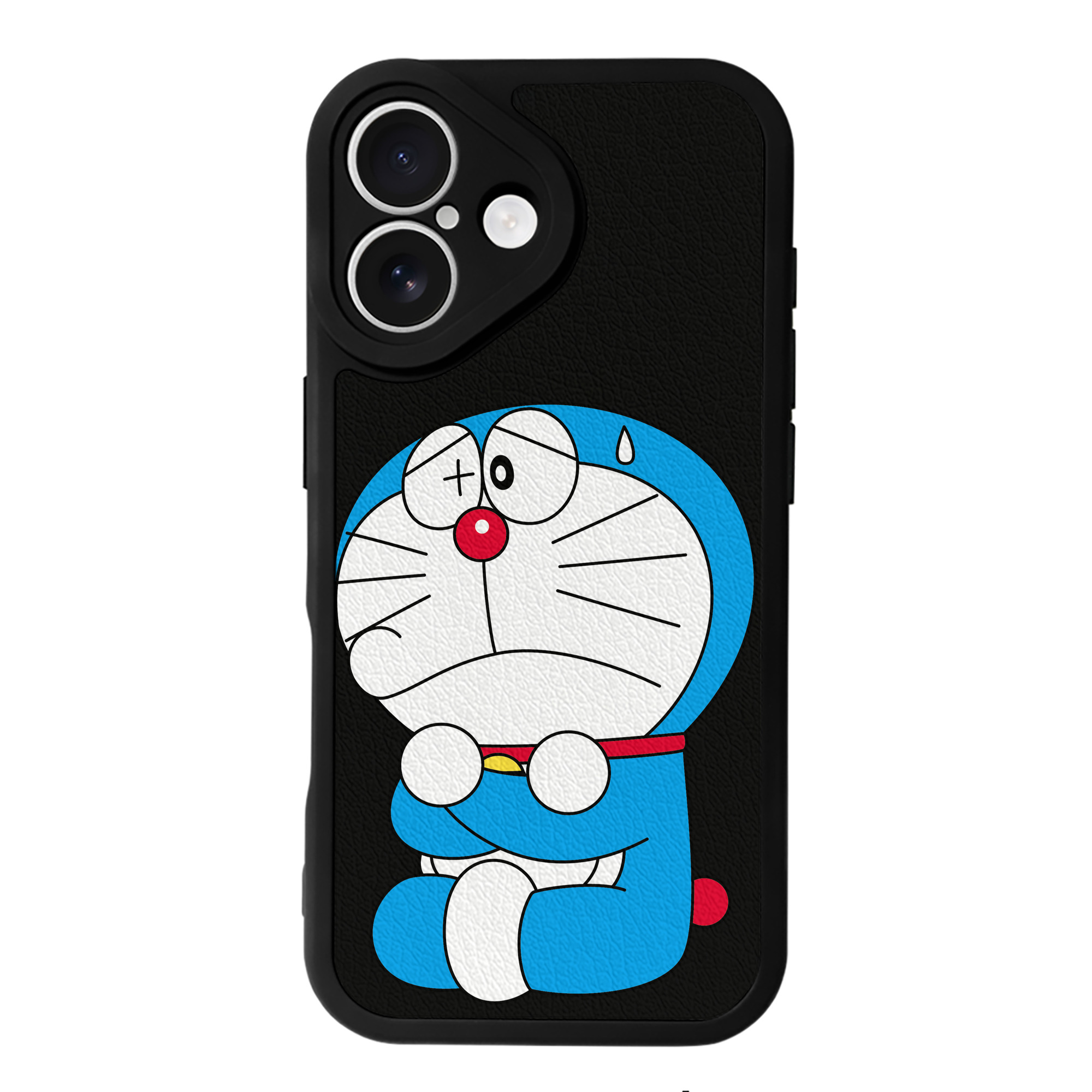 （画像用） ドラえもん Doraemon 【iPhone 16シリーズ対応】シリコンスマホケース（レザー調） 材質：シリコン
